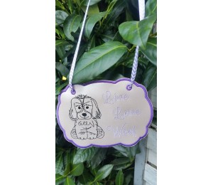 Stickserie - ITH Türschilder Hunde